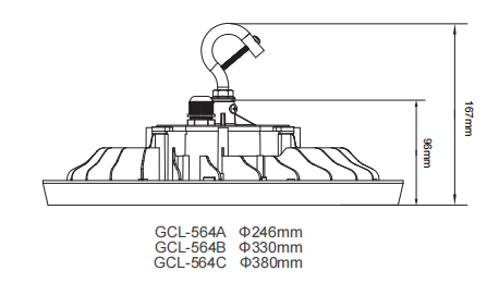 Света СИД залива IK08 6500K промышленные высокие, ETL залив UFO 200 ватт высокий привели свет