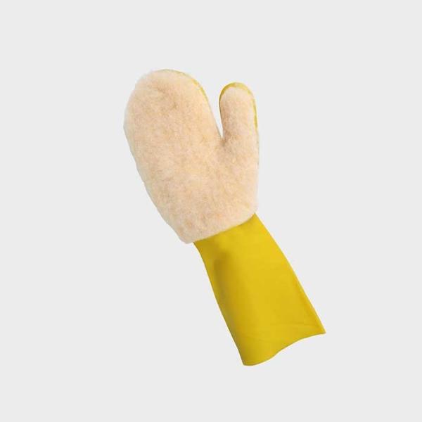 As luvas fofos da esponja da lavagem da louça da limpeza do algodão da Único-camada para o agregado familiar trabalham