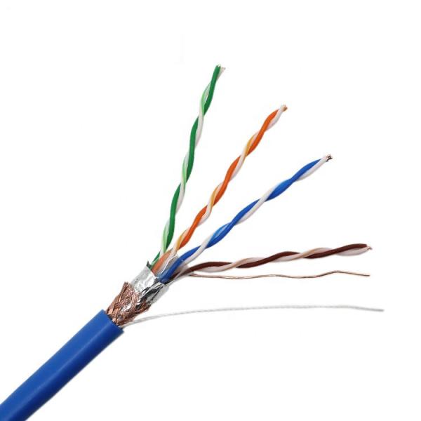 Indoor Solid Copper  305m 1000ft 4 Pairs Cat5e LAN Cable , Cat5e Indoor Outdoor Cable