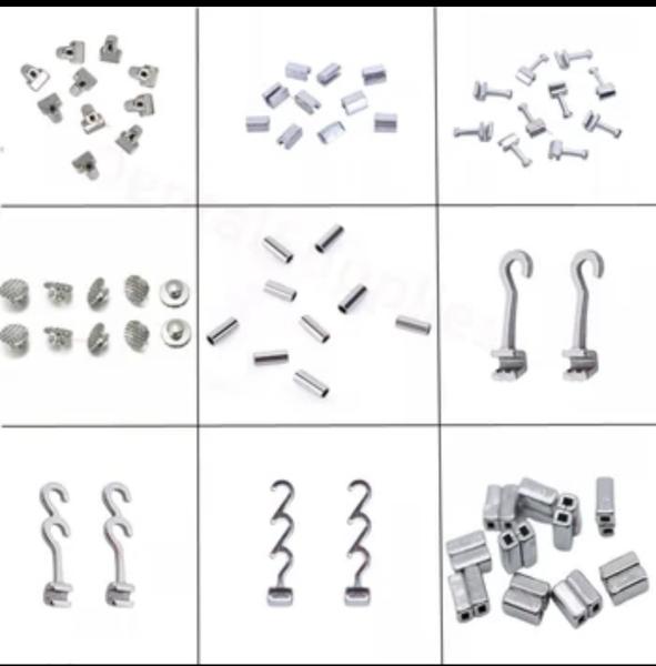 Stainless Steel Bondable Crimpable Hooks 10pcs Pack