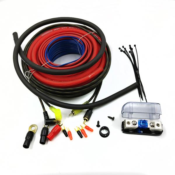 Equipo de cables aislados de PVC 8AWG para amplificadores de audio para automóviles con accesorios a un costo asequible