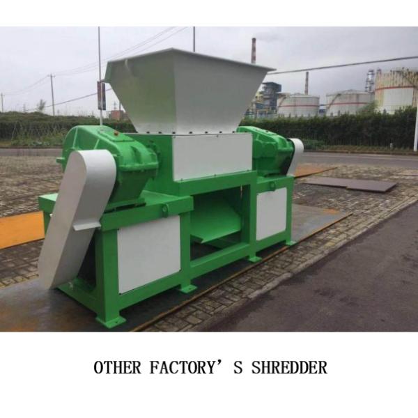 Two shaft shredder for plastic drums, waste tyre, waste films