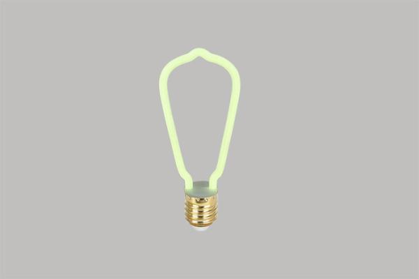 St64 Milky Dim Edison Bulb Warm White Curved Shaped Bulbs 12 V  24 V 220 V
