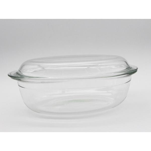 4L 4.5L 6.5L Glass Baking Dish Heat Resistant Glass Pizza Pan