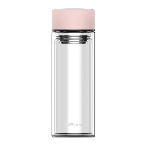 Leakproof Double Wall Borosilicate Glass Tea Bottles Infuser For Green Tea