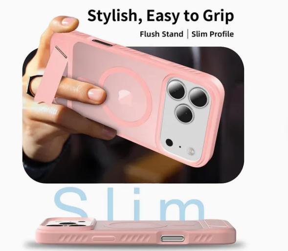 Funda de TPU para iPhone 17 Pro Max con soporte MagSafe y resistencia a los golpes