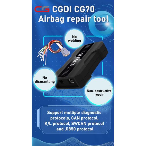 CGDI CG70 SRS Reset Tools Original Clear Fault Codes One Key No Welding No Disassembly Suit For Multi Cars Диагностический костюм для нескольких автомобилей