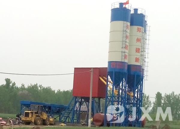 High Efficient Stationary Concrete Batching Plant 75M3 Dry Mix Batching Plant