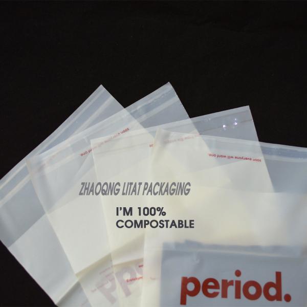 Transparent Clear Biodegradable Self Adhesive Courier Poly Mailer Bags For Clothing