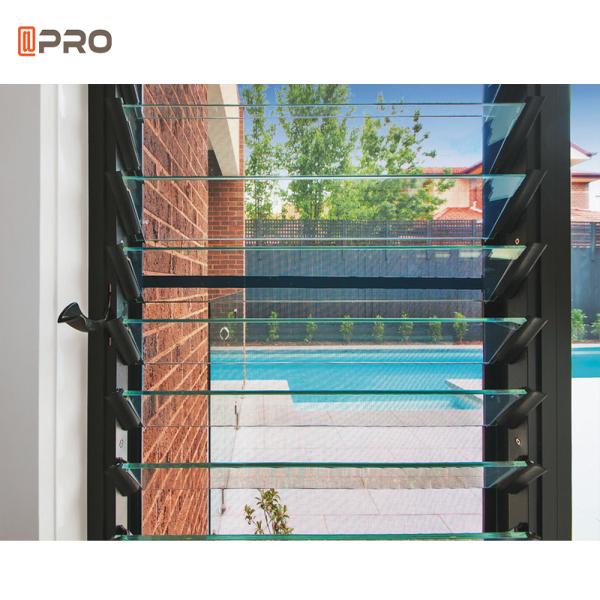Aluminium Adjustable Glass Windows Casement Louvers Glaze Blinds
