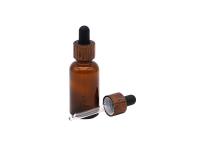 garrafa de óleo essencial de bambu bonita do conta-gotas 15Ml, garrafas de óleo de vidro vazias