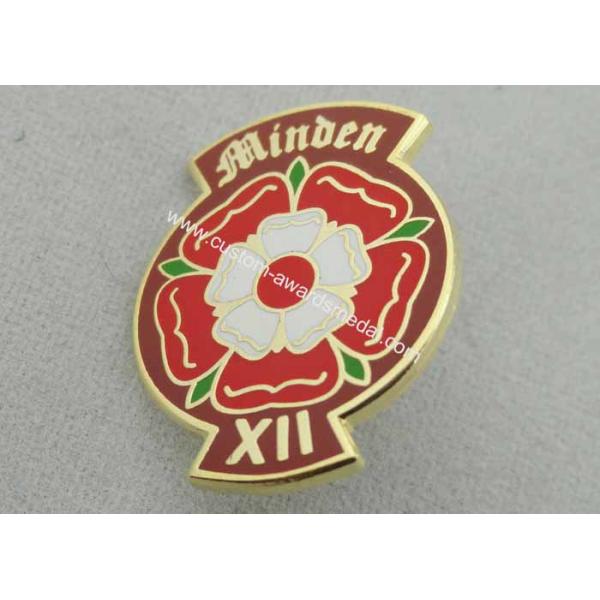Metal Minden XII Imitation Hard Enamel Lapel Pin, Personalized Lapel Pins with Gold, Nickel, Brass Plating
