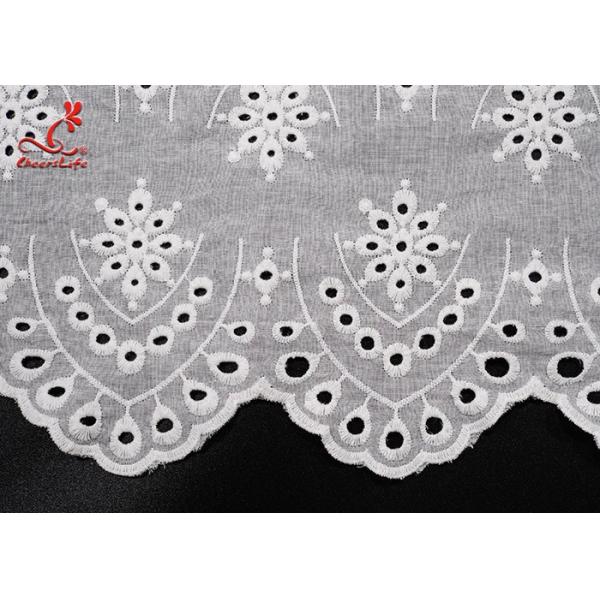 120 см белый хлопчатобумажный глазник куриный воль вышивка кружевная глазник ткани