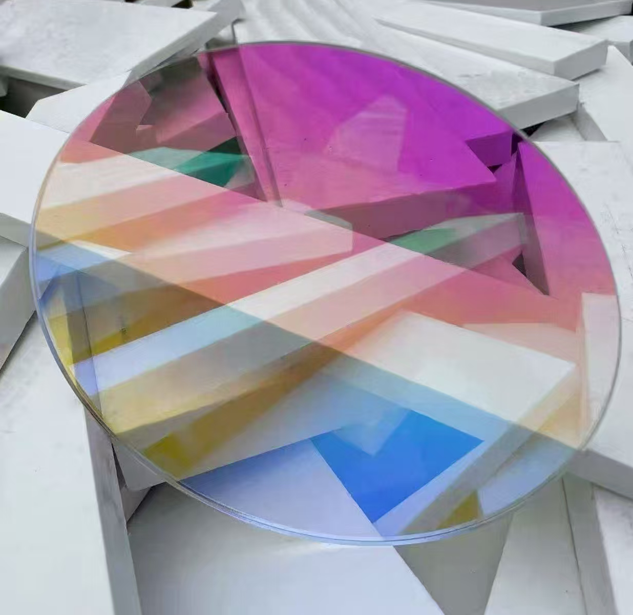 Iridescent Gradient Acrylic Sheet 3mm Holographic Stars for Laser Cutting Anime Key Chain