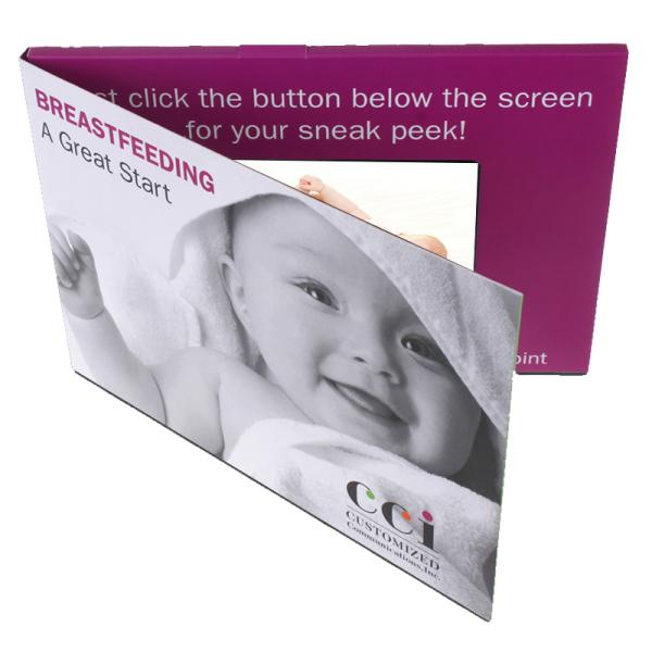 Experience the Power of 4.3” LCD Video Folder Display 1920 X 1080 Resolution 128MB Memory and More for Your Marketing