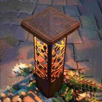 Lâmpadas LED de jardim exterior de aço corten Descobrir beleza e durabilidade