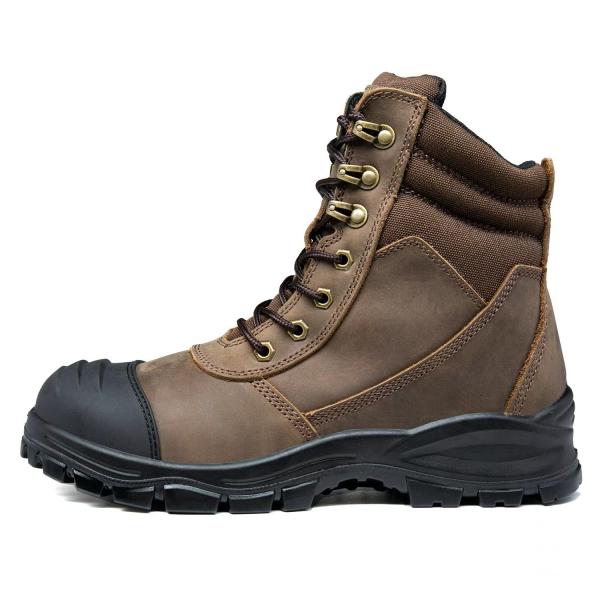 Bota de punta redonda de diseño británico estilo Martin con suela media de kevlar