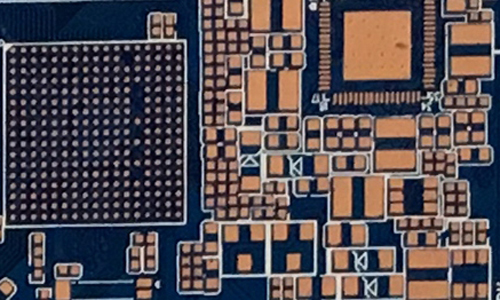 4 Layer Industrial PCB Control Board With Blue Ink 80 * 64 Mm Size