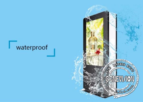 65 Inch Face Recognition Camera inbuilt Double Sided Outdoor Digital Signage Android 7.1 Touch Screen Waterproof with 4G