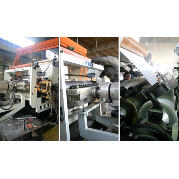 Кожа пола PVC широкая делая производственную линию 400kg h паркетных полов машины