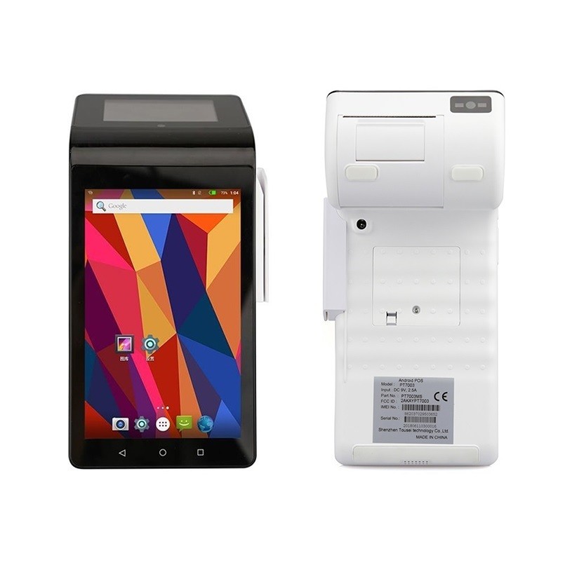 Android Handheld POS Device Terminal Printer MPOS System Customized