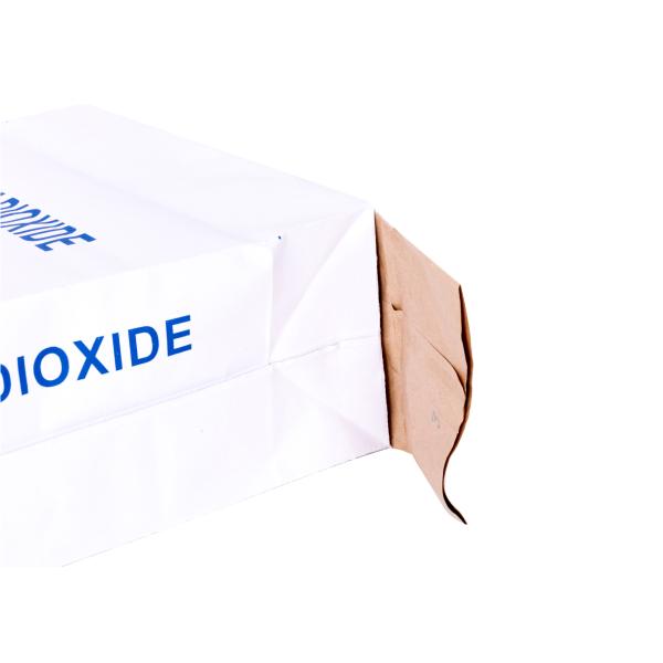 Kraft Paper Woven Valve Sealed Bags With Polypropylene Laminated 25kg Load Weight