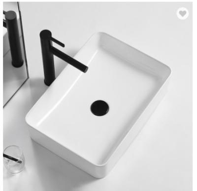 Slim Edge Wash Basin Above Counter Ceramic Small Space Wash Basin Designs