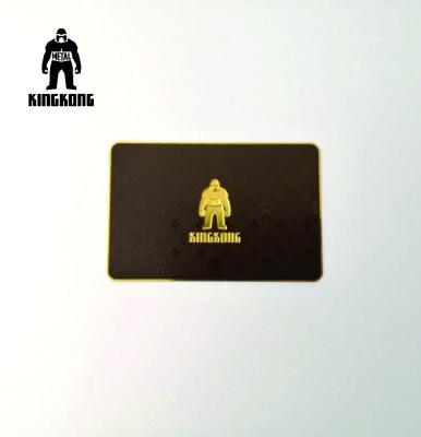 Cartão Textured Deboss personalizado do VIP do crédito do negócio do metal do revestimento do projeto