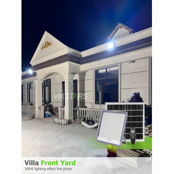 Aluminum Solar Flood Lights 100w 200w 300w 400w For Yard Villages Warehouse IP66 Waterproof