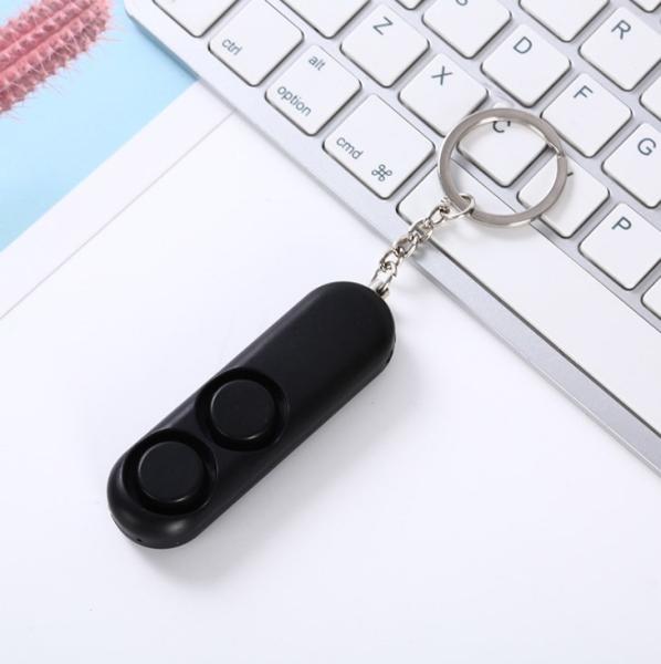 120db Black Personal Security Alarm For Women,Girls，Kids，Men, Children, Elderly