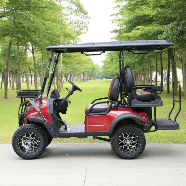 New Model Electric Golf Cart with 14-inch Wheels Q235 Chassis and 10-inch Display for Comfort Driving