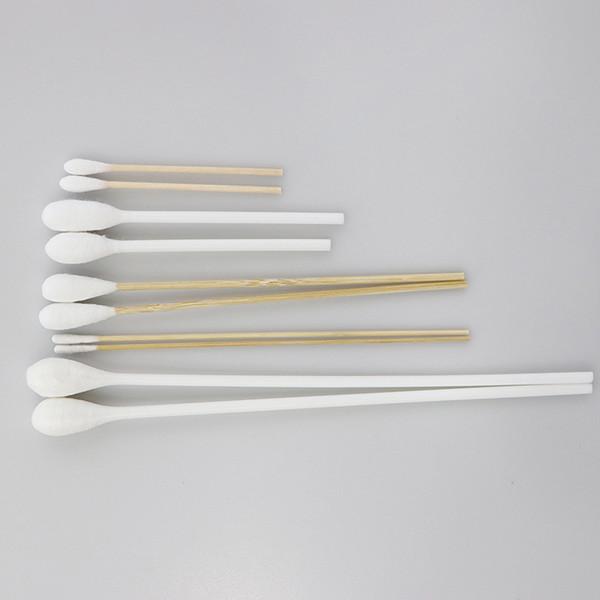 Thin Bamboo Medical Cotton Buds 4 Inch Length Custom Colors Round Head