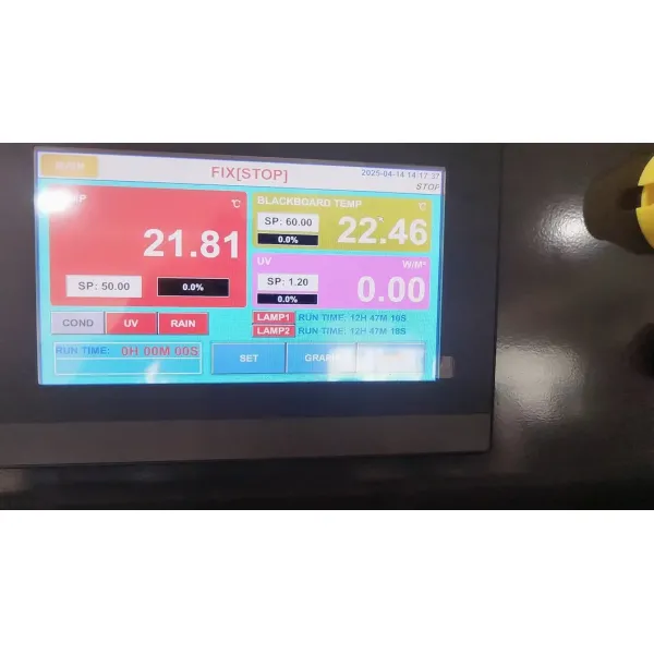 UP-6200 UV Aging Test Chamber with SUS#304 Stainless Steel, 8 UV Lamps, and 95% R.H Humidity Range for Comprehensive Weathering Testing