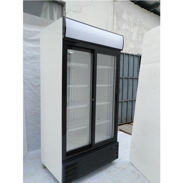Efficient Cooling 400W 240V Glass Door Beverage Refrigerator