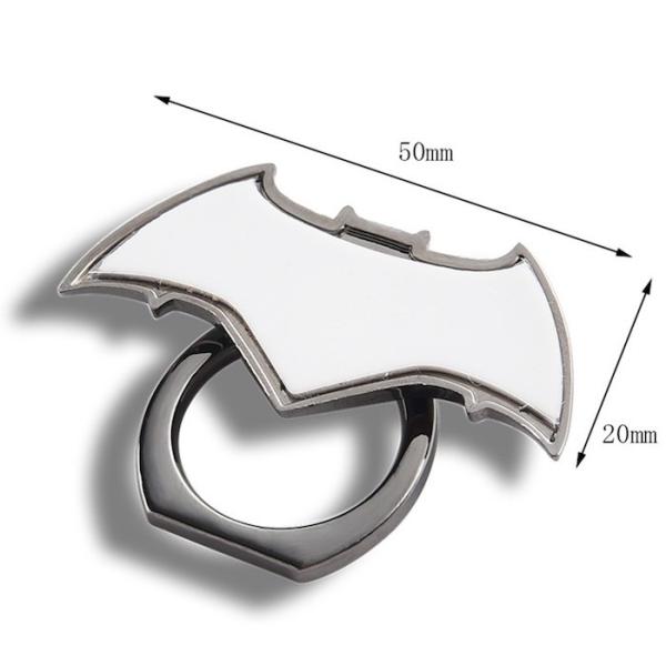 Mini Durable Zinc Alloy Bat Design Metal Die Casting Process Black Phone Stand for Mobile Phone Notepad
