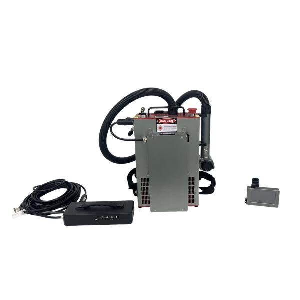 50W 100W 200W Mini Fiber Laser Machine Backpack JPT Laser Rust Removal Cleaning Machine Pulse Laser Cleaning Machine