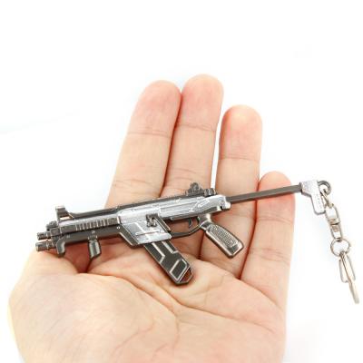 R99 SMG Gun Model Zinc Alloy Keychain 11CM Apex Legends
