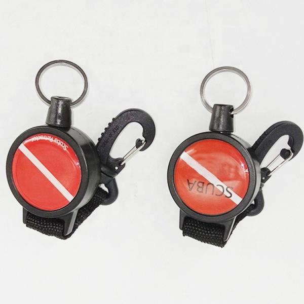 Plastic Scuba Diving Accessories , Swivel Clip Retractable Holder Easy Use