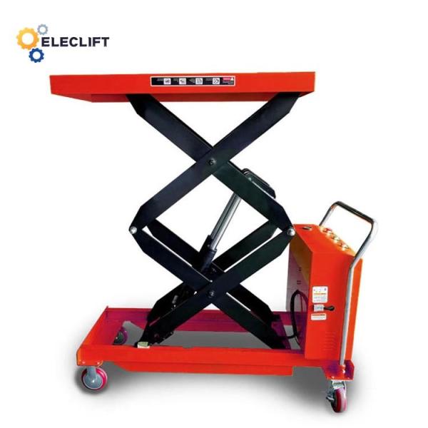 Electric Scissor Lift Table With 2.2kw Motor Powder Coating 200KG-2000KG Load Capacity And Wheels