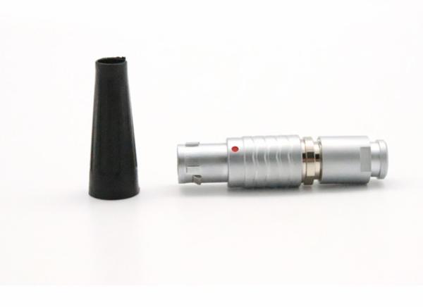 FGB.1B.304 Lemo Cable Connectors 4pin Keying B 60degree Male Plugs With Female Pins