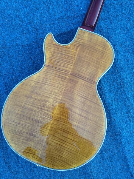 2017 New+Factory+Chinese Giggle ES Hollow Body F hole Cob brown color lp guitar China Electric Guitarras Free shipping G