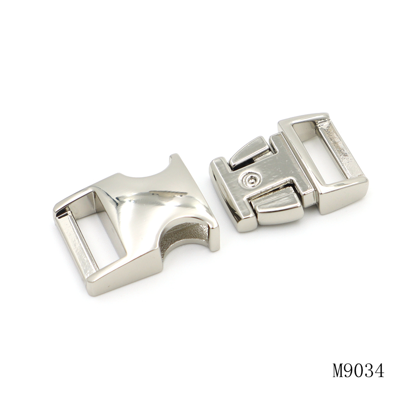 16mm Metal Bag Lock Quick Release Pet Collar Buckles Corrosion Resistant