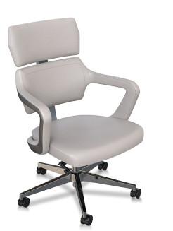 Swivel Modern Ergonomic Office Chair PU Leather Height Adjustable