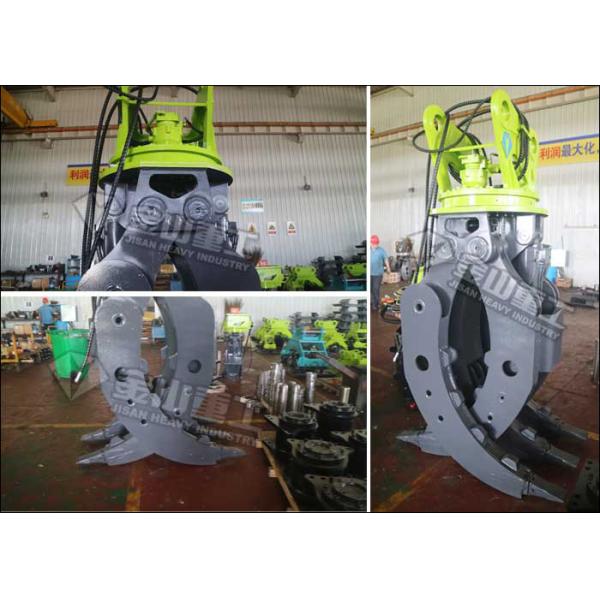 PC360 Safe Excavator Grapple Attachments 360 Degree Hydraulic Rotating