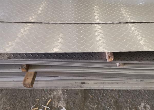 AISI 304 Stainless Steel Diamond Plate 0.45mm Pattern Checker Plate BA Finished