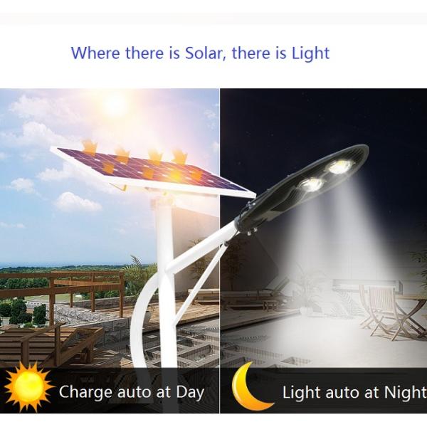 Solar Panel Battery Aluminum Remote Control Street Light