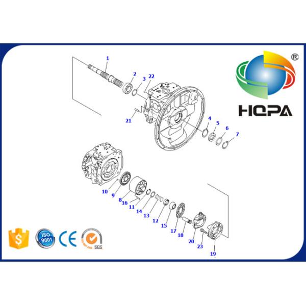 708-2H-00450 708-2H-00022 Hydraulic Main Pump Seal Kit For Komatsu PC350-7
