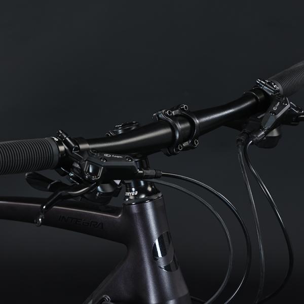 Vélo d'aventure 700*35C avec pédale ordinaire et fourche en aluminium