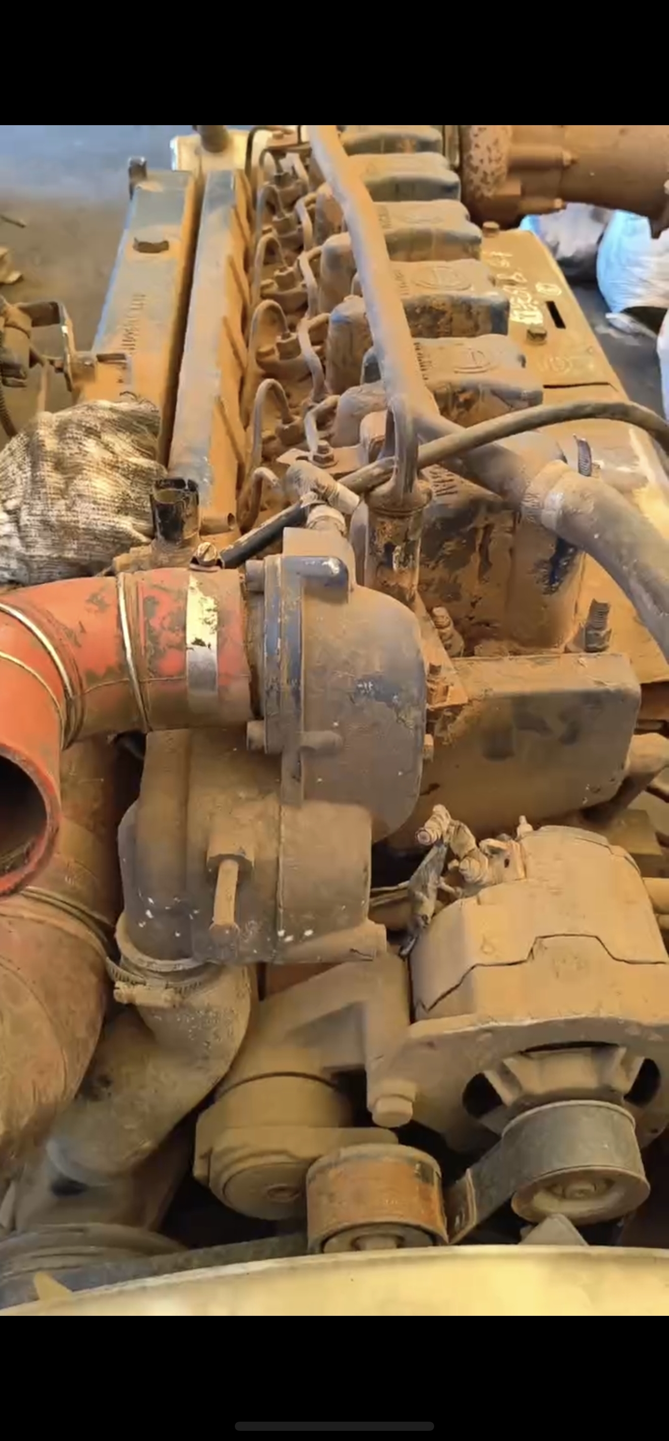 Used Genuine Weichai 618 375HP Complete Diesel Engine Assembly