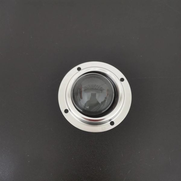 Borosilicate Glass LED Reflector Lens with 70–90 Degree Beam Angle, Dia. 50mm, Height 24mm for Street and Flood Lighting